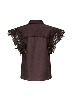 Molly 3D lace skjorte top Mulch Copenhagen Muse 